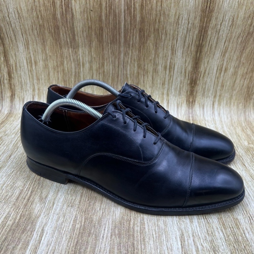 Church's Oxford Shoes Men's Size 11 UK 10 Black Leather Cap Toe Custom Grade